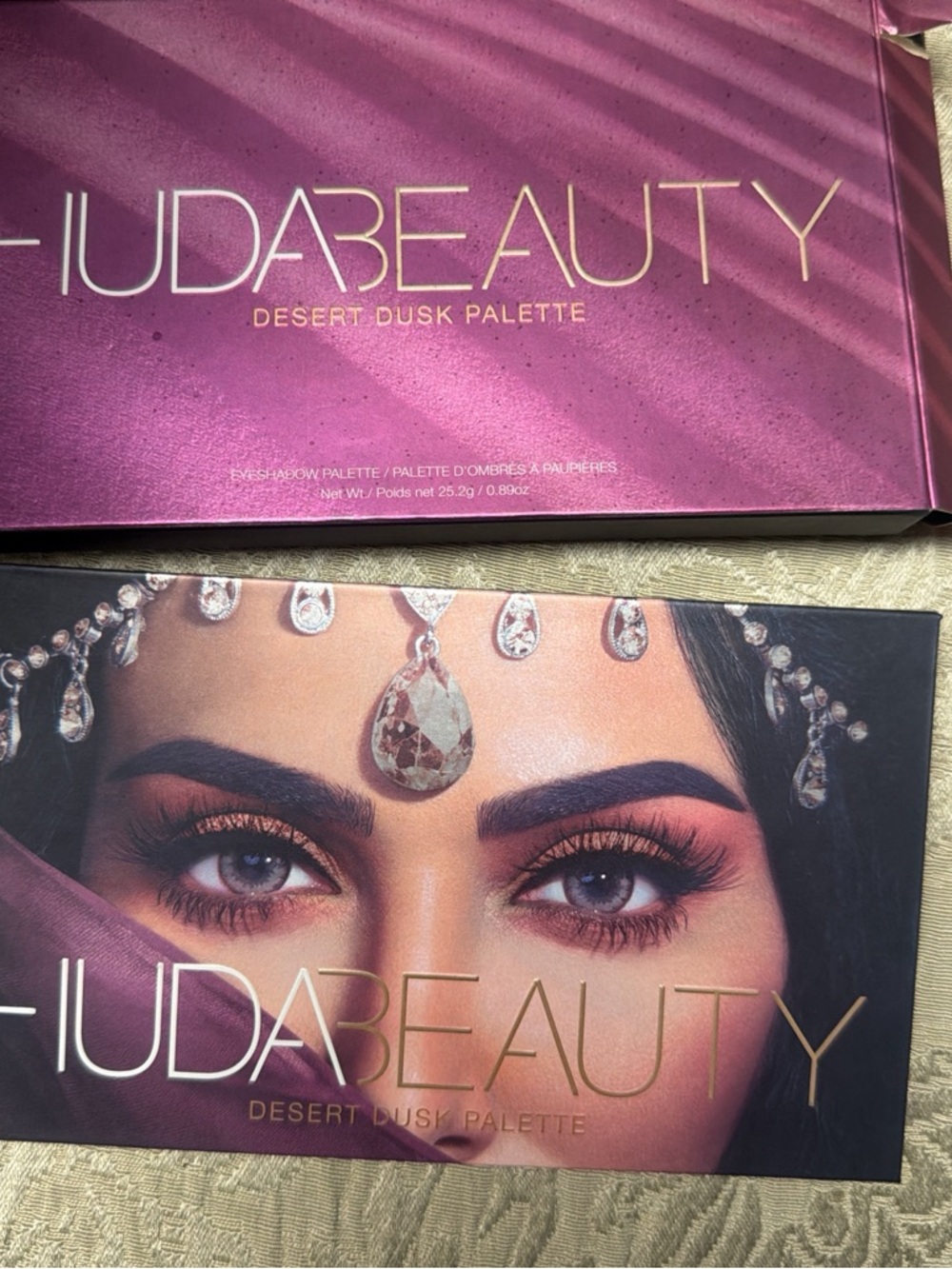 HUDA BEAUTY Desert Dusk Eyeshadow Palette - Plum, Rose Gold, Copper